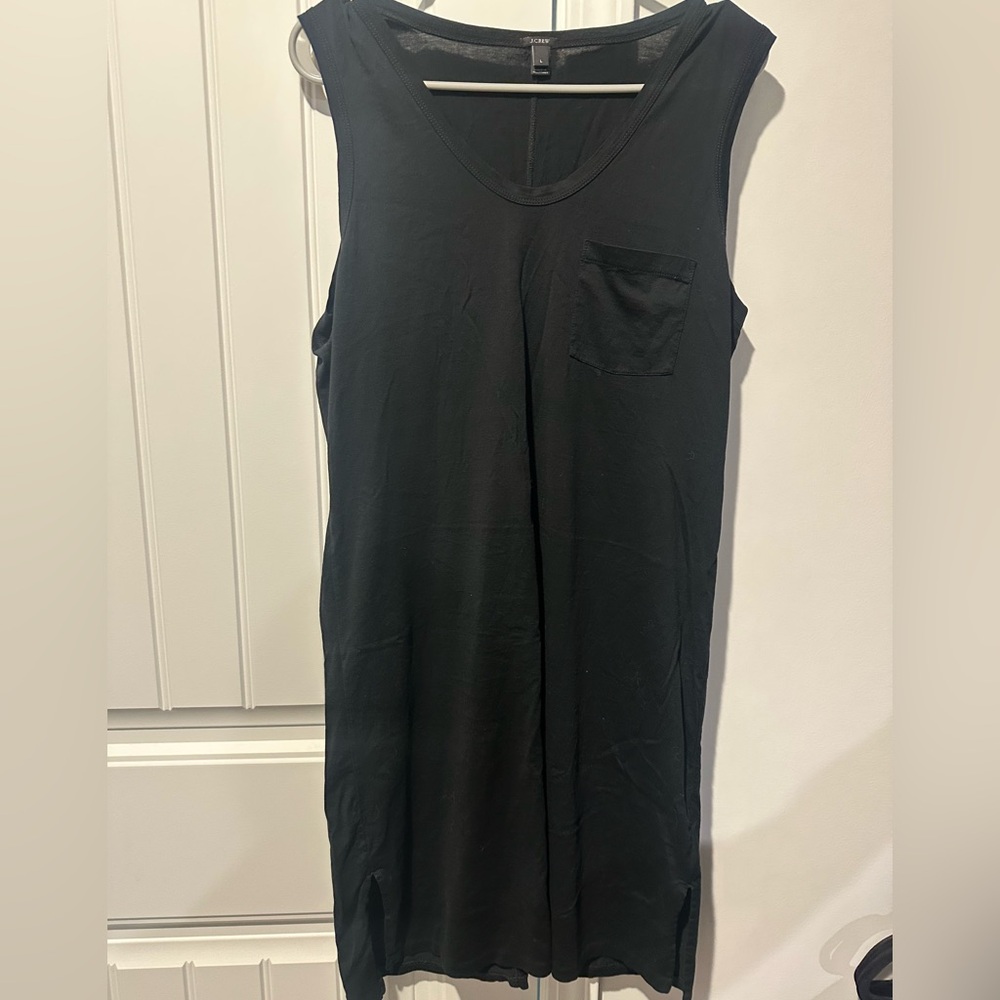 J crew pocket tank tshirt dress